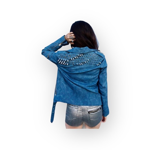 UNIF x Nasty Gal ☻ Sequin Short Hot Shorts ☻ Exposed Front Zipper ☻︎ Silver ☻︎ M - Picture 3 of 17